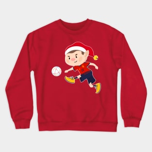 Spain football Christmas elf. Football World Cup soccer T-Shirt Crewneck Sweatshirt